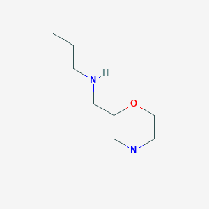 molecular formula C9H20N2O B13280201 [(4-Methylmorpholin-2-yl)methyl](propyl)amine 