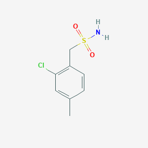 molecular formula C8H10ClNO2S B13280253 (2-Chloro-4-methylphenyl)methanesulfonamide 