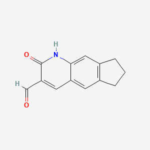 2-Oxo-2,6,7,8-tetrahydro-1H-cyclopenta[g]quinoline-3-carbaldehyde