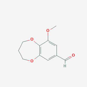 9-Methoxy-3,4-dihydro-2H-benzo[b][1,4]dioxepine-7-carbaldehyde