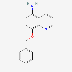 molecular formula C16H14N2O B13280417 8-(Benzyloxy)quinolin-5-amine 