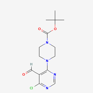 Tert-butyl 4-(6-chloro-5-formylpyrimidin-4-yl)piperazine-1-carboxylate