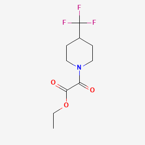 molecular formula C10H14F3NO3 B1328047 Ethyl 2-oxo-2-(4-(trifluoromethyl)piperidin-1-yl)acetate CAS No. 1017782-87-4