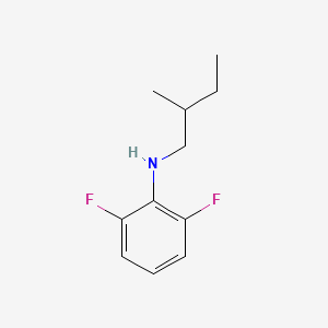 molecular formula C11H15F2N B13280483 2,6-difluoro-N-(2-methylbutyl)aniline 