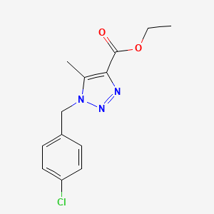 ethyl 1-(4-chlorobenzyl)-5-methyl-1H-1,2,3-triazole-4-carboxylate