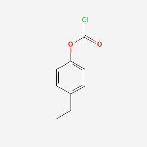 molecular formula C9H9ClO2 B13280714 4-Ethylphenyl chloroformate 