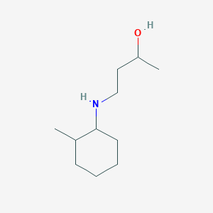 molecular formula C11H23NO B13280722 4-[(2-Methylcyclohexyl)amino]butan-2-ol 