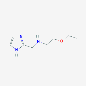 molecular formula C8H15N3O B13280760 (2-Ethoxyethyl)(1H-imidazol-2-ylmethyl)amine 