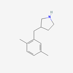 molecular formula C13H19N B13280866 3-[(2,5-Dimethylphenyl)methyl]pyrrolidine 