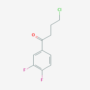 molecular formula C10H9ClF2O B1328087 4-Chloro-1-(3,4-difluorophenyl)-1-oxobutane CAS No. 898761-48-3