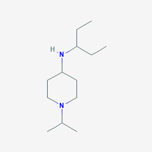 molecular formula C13H28N2 B13280877 N-(Pentan-3-yl)-1-(propan-2-yl)piperidin-4-amine 