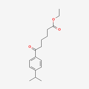 B1328094 Ethyl 6-(4-isopropylphenyl)-6-oxohexanoate CAS No. 898778-38-6