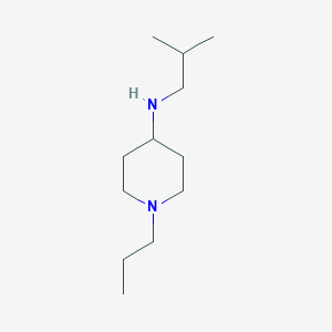 molecular formula C12H26N2 B13280945 N-(2-methylpropyl)-1-propylpiperidin-4-amine 