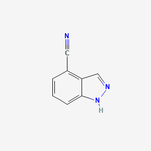 molecular formula C8H5N3 B1328097 1H-indazole-4-carbonitrile CAS No. 861340-10-5