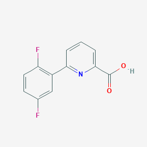 molecular formula C12H7F2NO2 B1328098 6-(2,5-Difluorophenyl)picolinic acid CAS No. 887983-00-8
