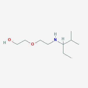 molecular formula C10H23NO2 B13280998 2-{2-[(2-Methylpentan-3-yl)amino]ethoxy}ethan-1-ol 