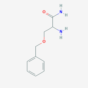 molecular formula C10H14N2O2 B13281041 2-Amino-3-(benzyloxy)propanamide 