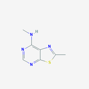 molecular formula C7H8N4S B13281085 N,2-Dimethyl-[1,3]thiazolo[5,4-d]pyrimidin-7-amine 