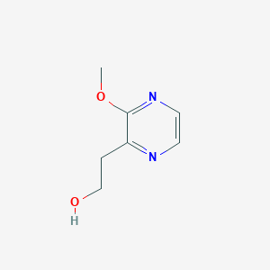 molecular formula C7H10N2O2 B13281146 2-(3-Methoxypyrazin-2-yl)ethan-1-ol 