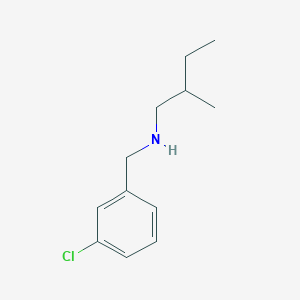 molecular formula C12H18ClN B13281160 [(3-Chlorophenyl)methyl](2-methylbutyl)amine 