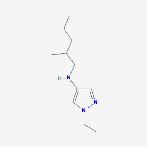 molecular formula C11H21N3 B13281171 1-Ethyl-N-(2-methylpentyl)-1H-pyrazol-4-amine 
