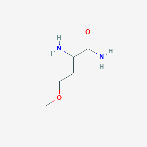 molecular formula C5H12N2O2 B13281212 2-Amino-4-methoxybutanamide 
