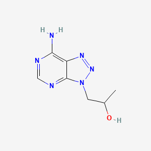 molecular formula C7H10N6O B13281234 1-(7-Amino-3H-[1,2,3]triazolo[4,5-D]pyrimidin-3-YL)propan-2-OL 