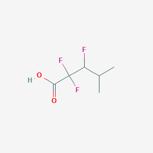 molecular formula C6H9F3O2 B13281313 2,2,3-Trifluoro-4-methylpentanoic acid CAS No. 1785109-13-8