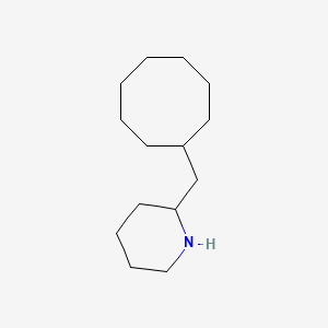 molecular formula C14H27N B13281323 2-(Cyclooctylmethyl)piperidine 