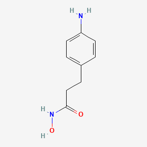 molecular formula C9H12N2O2 B13281348 3-(4-aminophenyl)-N-hydroxypropanamide 