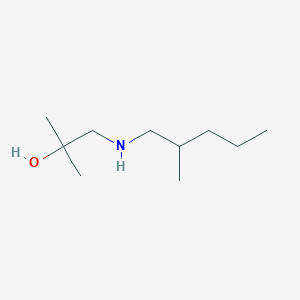 molecular formula C10H23NO B13281368 2-Methyl-1-[(2-methylpentyl)amino]propan-2-ol 