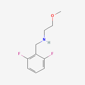 molecular formula C10H13F2NO B13281375 [(2,6-Difluorophenyl)methyl](2-methoxyethyl)amine 