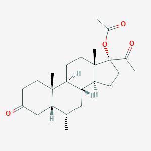 molecular formula C24H36O4 B132814 4,5-Dihydromedroxyprogesterone acetate CAS No. 69688-15-9