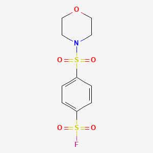 molecular formula C10H12FNO5S2 B13281414 4-(Morpholine-4-sulfonyl)benzene-1-sulfonyl fluoride 