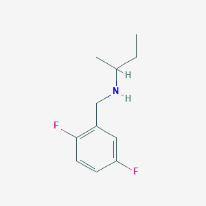 molecular formula C11H15F2N B13281446 (Butan-2-yl)[(2,5-difluorophenyl)methyl]amine 