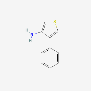 molecular formula C10H9NS B13281456 4-Phenylthiophen-3-amine 