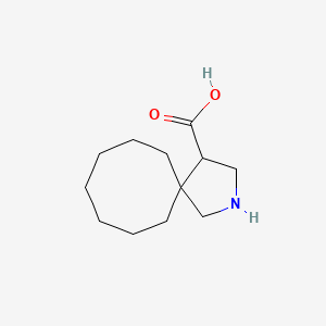 molecular formula C12H21NO2 B13281495 2-Azaspiro[4.7]dodecane-4-carboxylic acid 