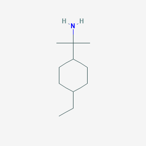 molecular formula C11H23N B13281500 2-(4-Ethylcyclohexyl)propan-2-amine 