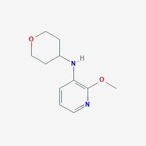 molecular formula C11H16N2O2 B13281514 2-methoxy-N-(oxan-4-yl)pyridin-3-amine 