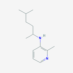 molecular formula C13H22N2 B13281555 2-Methyl-N-(5-methylhexan-2-yl)pyridin-3-amine 