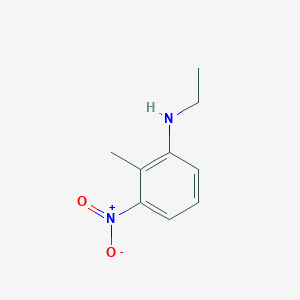 molecular formula C9H12N2O2 B13281570 N-ethyl-2-methyl-3-nitroaniline 