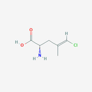 molecular formula C6H10ClNO2 B13281591 (2S)-2-Amino-5-chloro-4-methylpent-4-enoic acid 