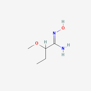 molecular formula C5H12N2O2 B13281704 N'-hydroxy-2-methoxybutanimidamide 