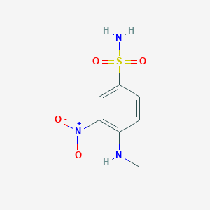 molecular formula C7H9N3O4S B13281710 4-(Methylamino)-3-nitro-benzenesulfonamide CAS No. 53484-27-8