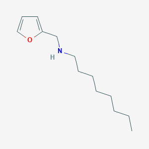 molecular formula C13H23NO B13281733 N-(furan-2-ylmethyl)octan-1-amine 