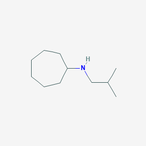 molecular formula C11H23N B13281735 N-(2-methylpropyl)cycloheptanamine 
