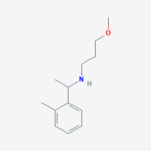 molecular formula C13H21NO B13281745 (3-Methoxypropyl)[1-(2-methylphenyl)ethyl]amine 