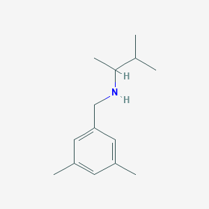 molecular formula C14H23N B13281770 [(3,5-Dimethylphenyl)methyl](3-methylbutan-2-yl)amine 