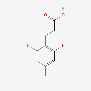 molecular formula C10H10F2O2 B13281833 3-(2,6-Difluoro-4-methylphenyl)propanoic acid 