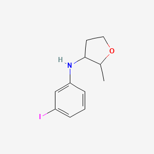 molecular formula C11H14INO B13281927 N-(3-iodophenyl)-2-methyloxolan-3-amine 